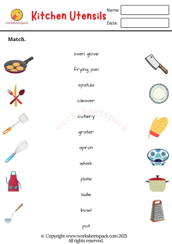 10 Worksheets Kitchen Utensils Printables Free Pdf At Worksheeto Com 10 Worksheets Kitchen Utensils Printables Free Pdf At Worksheeto Com