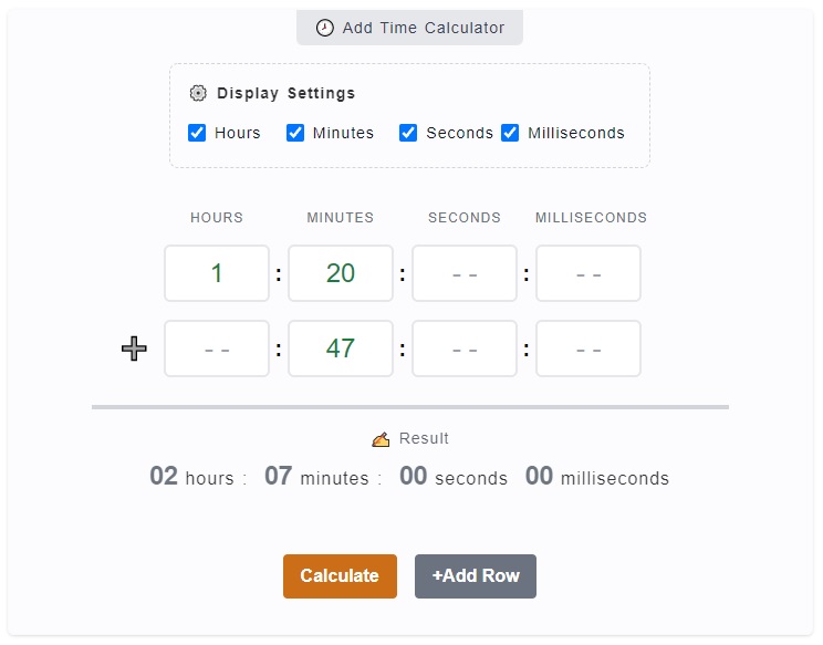 Add Time Calculator Add Time Calculator