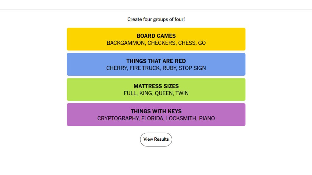 Connections Hint September 28: Today's Puzzle Clue