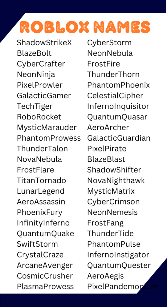 Coolest Roblox Names: Unique & Creative Ideas to Stand Out