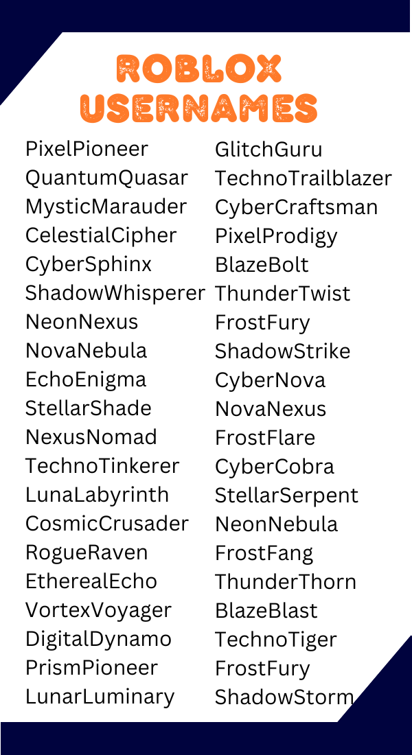 Top 10 Coolest Roblox Usernames to Stand Out Online