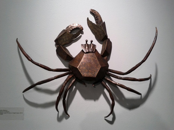 Crab Sculpture By Kellen Bateham Of Copper Iron Cubed Sculpture Crab Crab Sculpture By Kellen Bateham Of Copper Iron Cubed Sculpture Crab