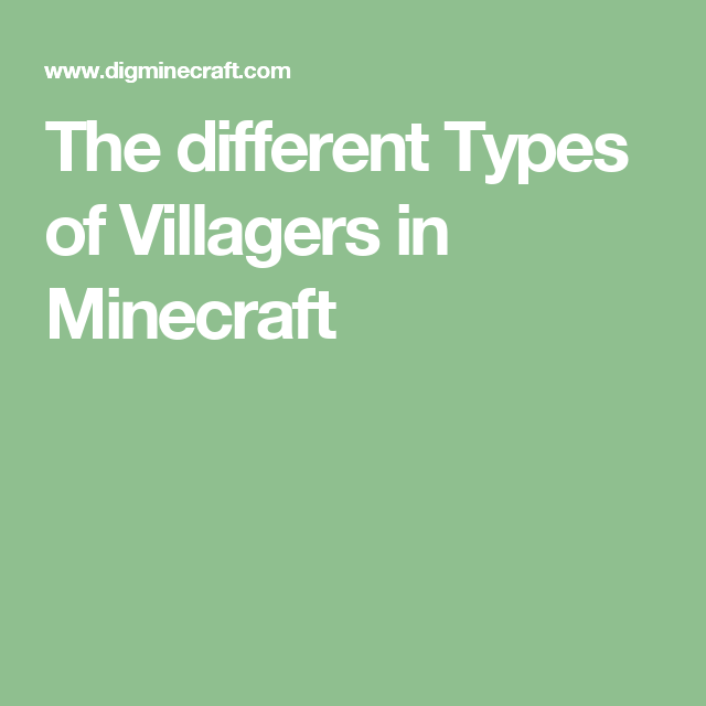 Exploring the Diverse Types of Villagers in Games