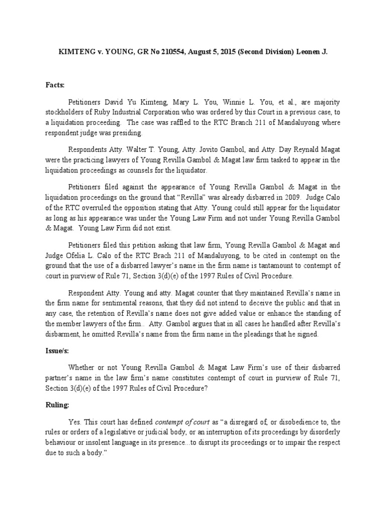 Ervin v. Young Case Brief: Key Legal Insights