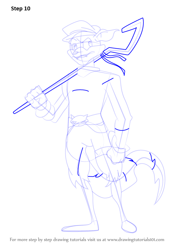 How To Draw Penelope From Sly Cooper Sly Cooper Step By Step How To Draw Penelope From Sly Cooper Sly Cooper Step By Step