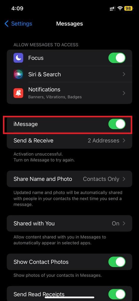 How To Fix An Imessage Activation Error Fast How To Fix An Imessage Activation Error Fast