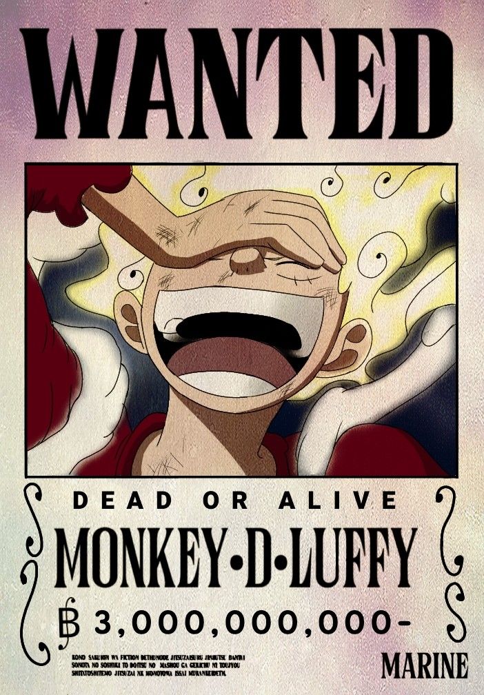 Luffy Bounty Poster Luffy Bounty Poster