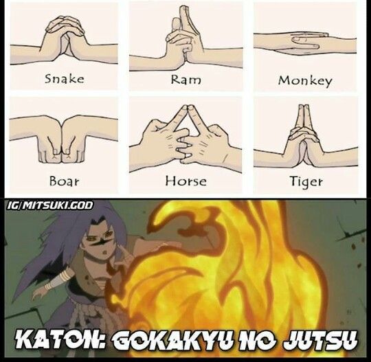 Naruto Jutsu Hand Seals Naruto Jutsu Hand Seals