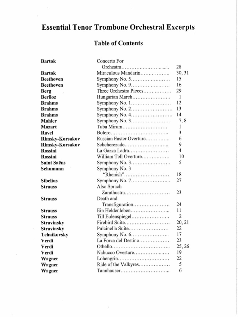 Pdf Essential Tenor Trombone Orchestral Excerpts Dokumen Tips Pdf Essential Tenor Trombone Orchestral Excerpts Dokumen Tips