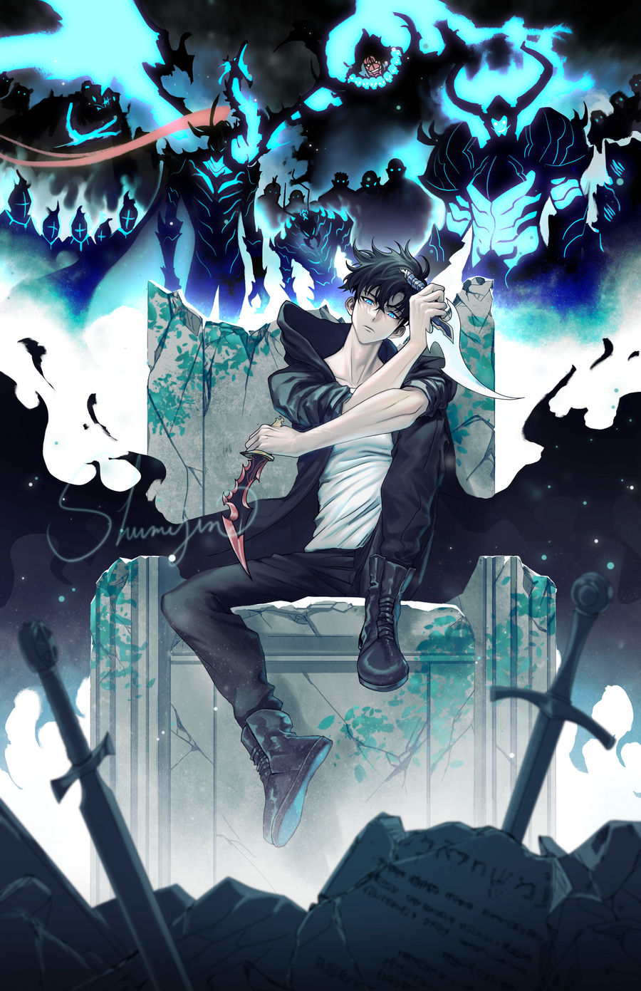 Solo Leveling Sung Jinwoo Shadow Monarch By Shumijin On Deviantart Solo Leveling Sung Jinwoo Shadow Monarch By Shumijin On Deviantart