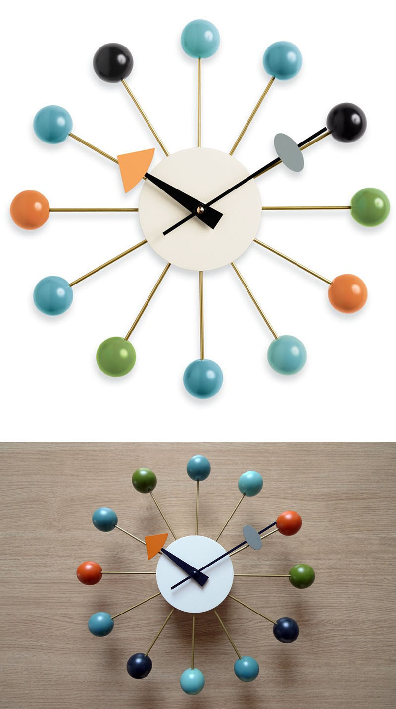 Vitra Wanduhr Ball Clock Von George Nelson In Rot Designikonen Vitra Wanduhr Ball Clock Von George Nelson In Rot Designikonen